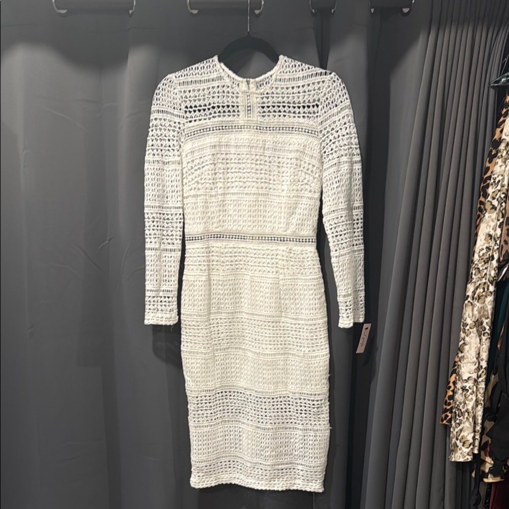 Elegant White Lace Dress